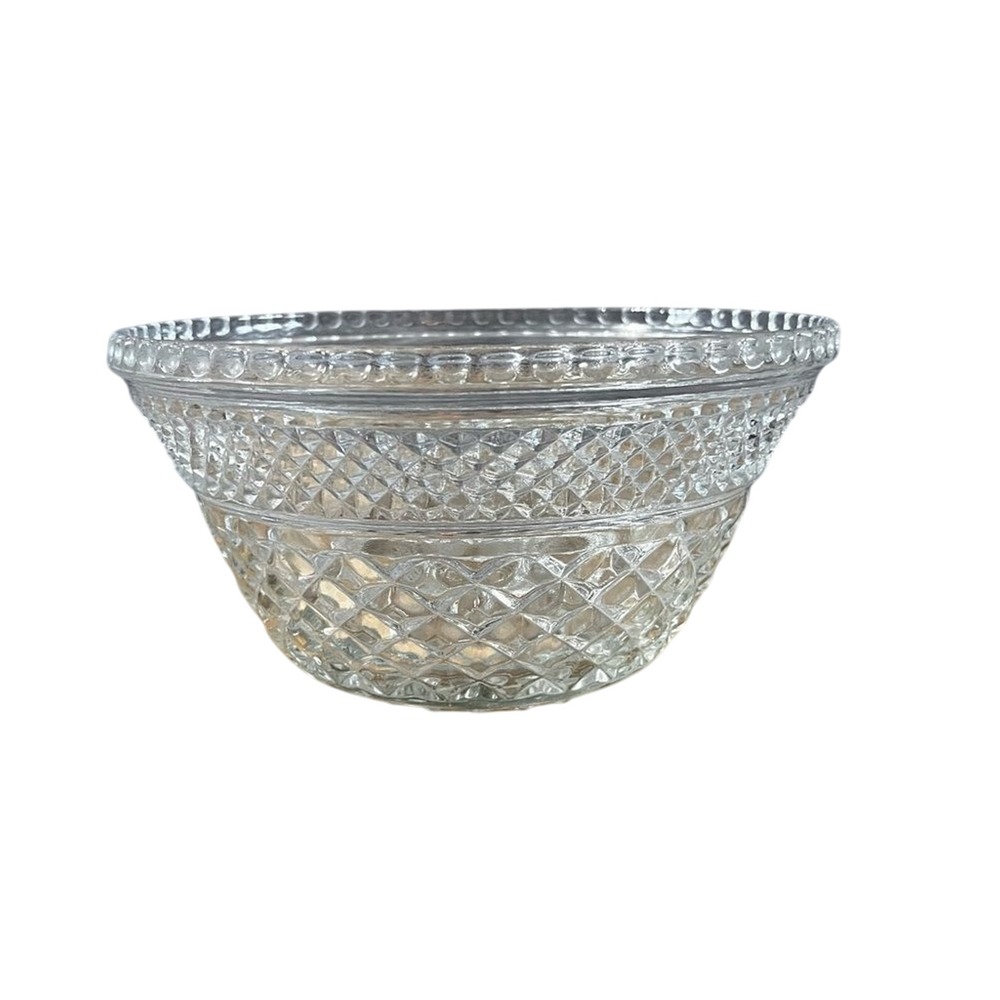 Anchor Hocking Clear Glass Wexford‎ 9" Fruit or Salad or Punch Bowl Base